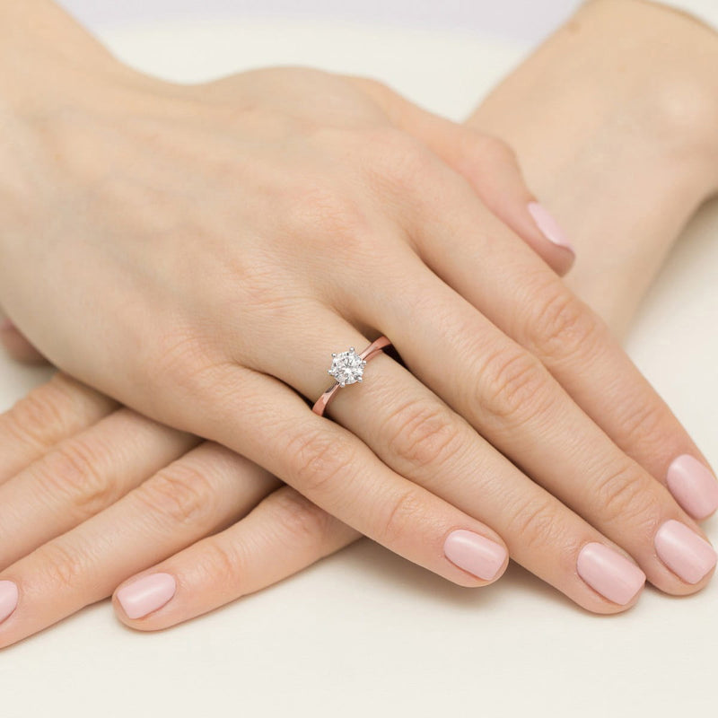 Inel Aur 14K cu Diamant Natural 0.70 ct, imaginea 12 din 12