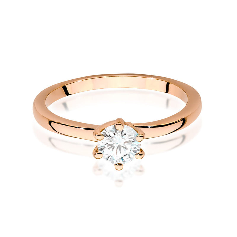 Inel Aur 14K cu Diamant Natural 0.50 ct, imaginea 8 din 9