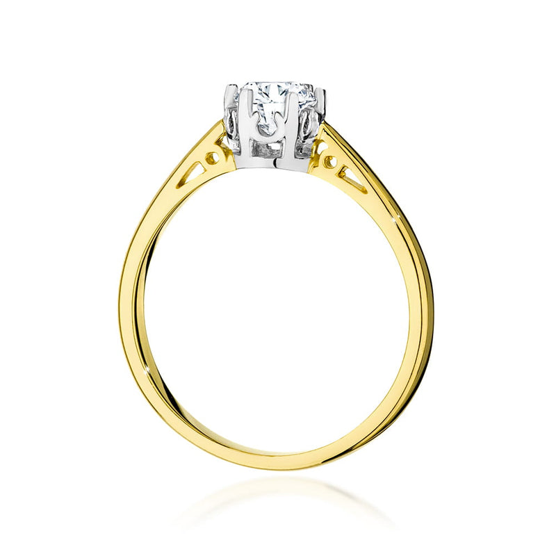 Inel Aur 14K cu Diamant Natural 0.50 ct, imaginea 6 din 9