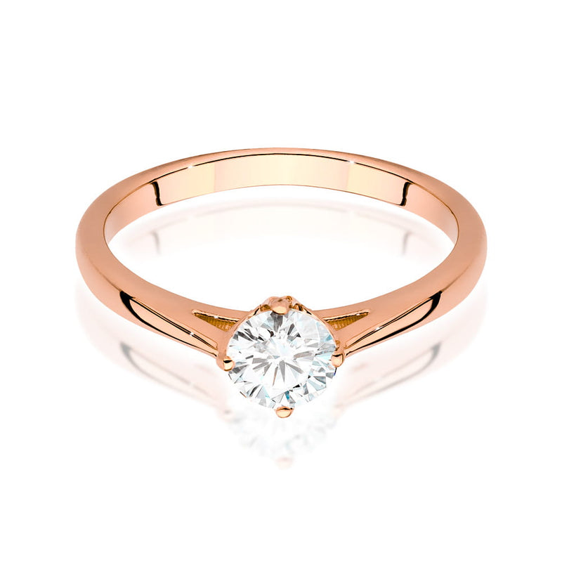 Inel Aur 14K cu Diamant Natural 0.50 ct, imaginea 8 din 9
