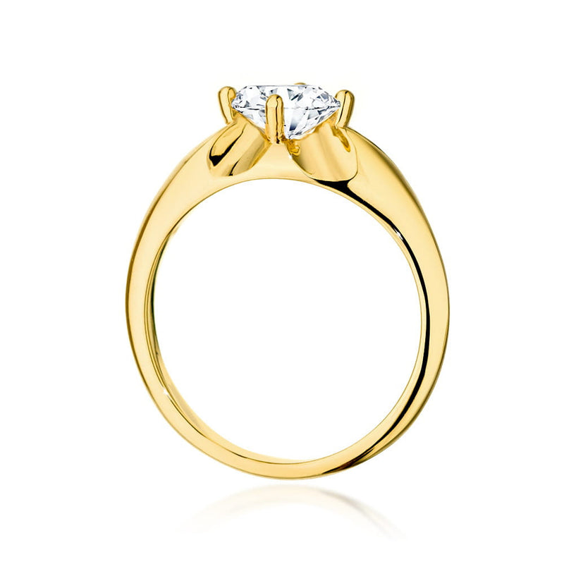 Inel Aur 14K cu Diamant Natural 0.50 ct, imaginea 3 din 9