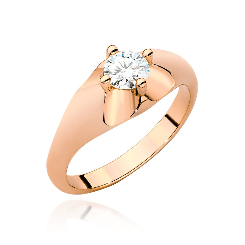 Inel Aur 14K cu Diamant Natural 0.50 ct, imaginea 7 din 9
