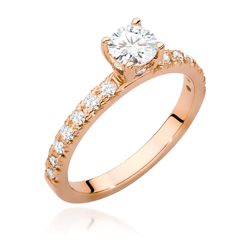 Inel Aur 14K cu Diamante Naturale 0.74 ct, imaginea 7 din 9