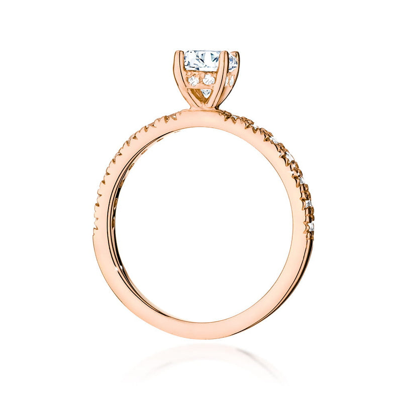 Inel Aur 14K cu Diamante Naturale 0.74 ct, imaginea 9 din 9