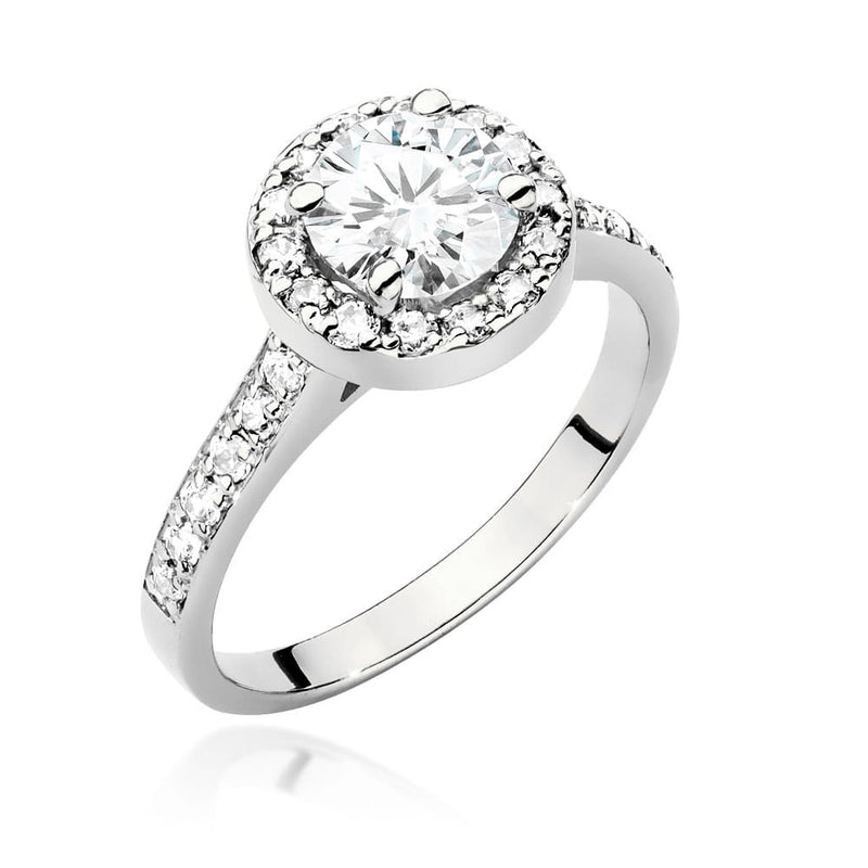 Inel Aur 14K cu Diamante Naturale 1.08 ct, imaginea 4 din 9