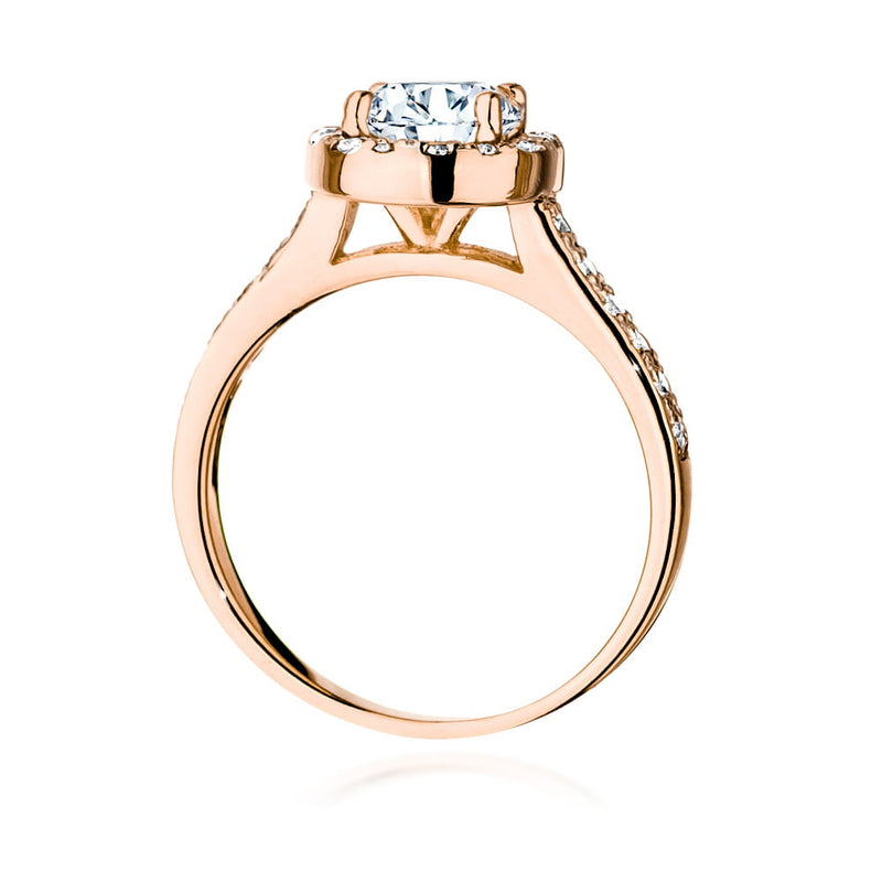 Inel Aur 14K cu Diamante Naturale 1.08 ct, imaginea 9 din 9