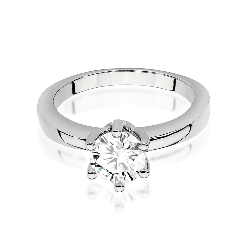 Inel Aur 14K cu Diamant Natural 0.70 ct, imaginea 5 din 8