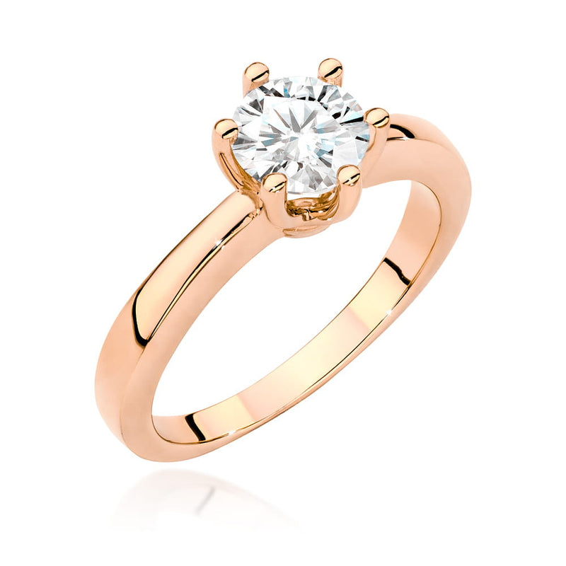 Inel Aur 14K cu Diamant Natural 0.70 ct, imaginea 7 din 8