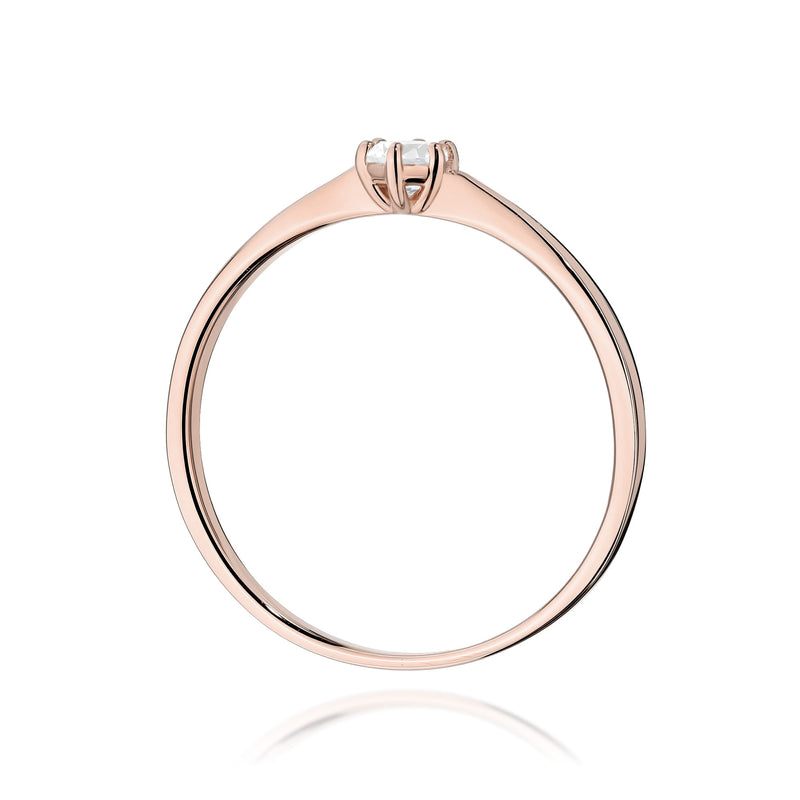 Inel Aur 14K cu Diamant Natural 0.15 ct, imaginea 11 din 11