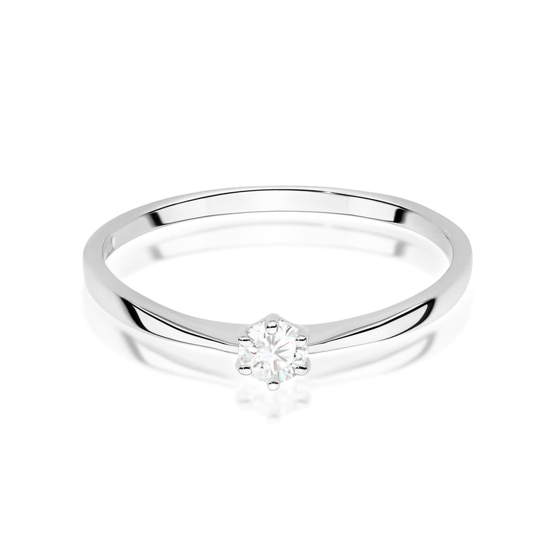 Inel Aur 14K cu Diamant Natural 0.20 ct, imaginea 6 din 11
