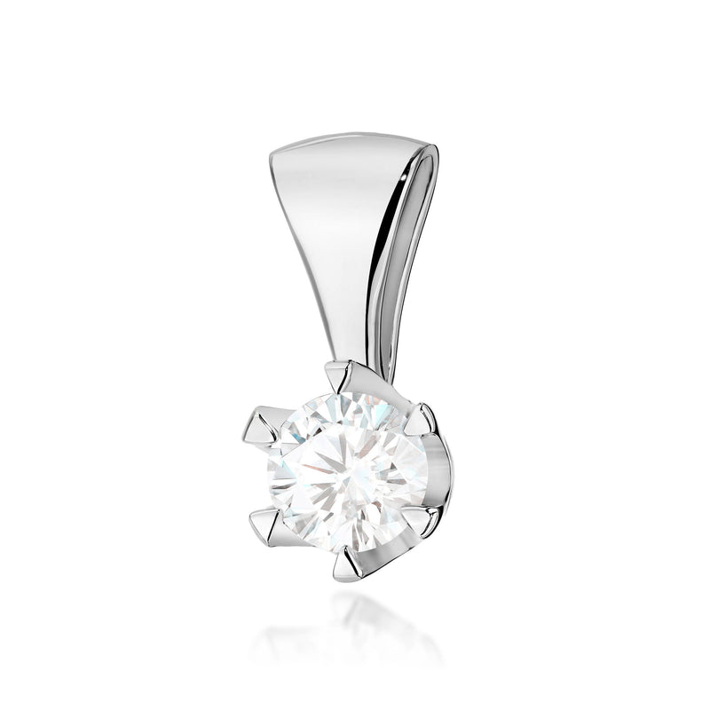 Pandantiv Aur 14K cu Diamant Natural 0.70 ct, imaginea 3 din 6