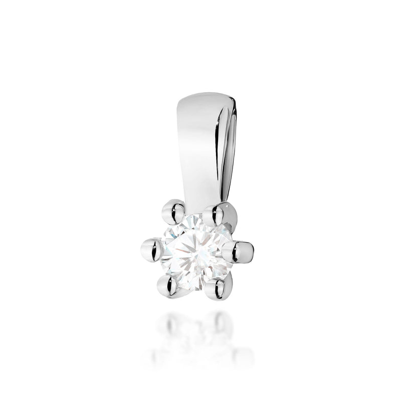 Pandantiv Aur 14K cu Diamant Natural 0.10 ct, imaginea 3 din 6