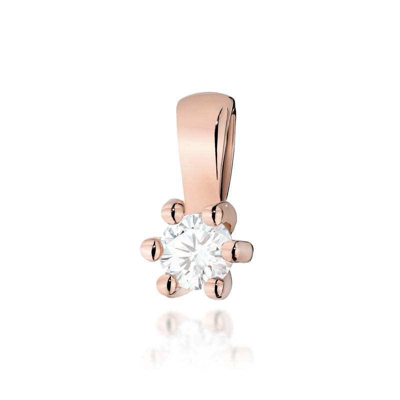 Pandantiv Aur 14K cu Diamant Natural 0.10 ct, imaginea 5 din 6