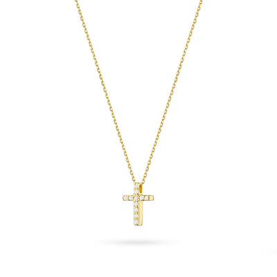 Colier Aur 14K cu Diamante Naturale 0.06 ct