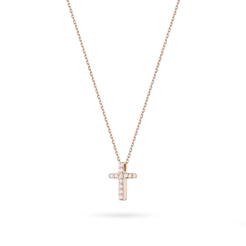 Colier Aur 14K cu Diamante Naturale 0.06 ct, imaginea 2 din 4