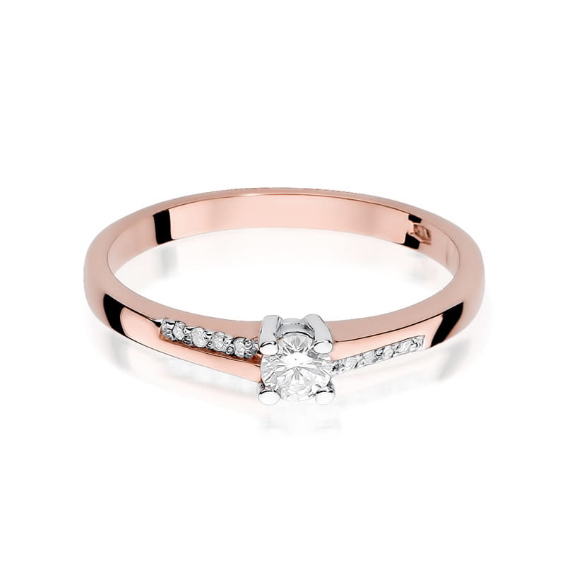Inel Aur 14K cu Diamante Naturale 0.19 ct, imaginea 10 din 12