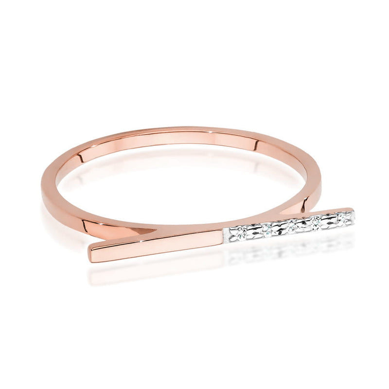 Inel Aur 14K cu Diamante Naturale 0.03 ct, imaginea 8 din 9