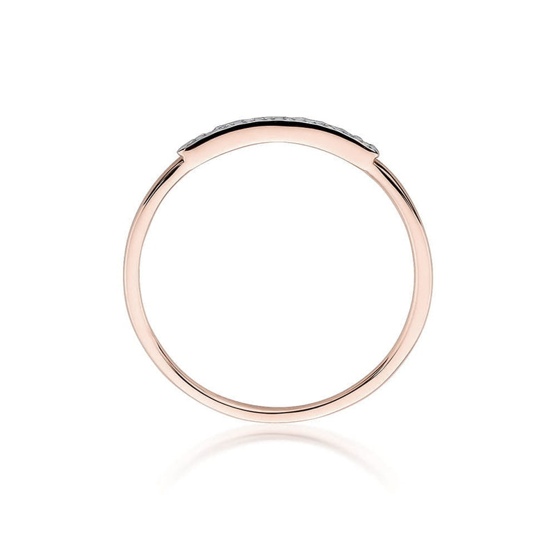 Inel Aur 14K cu Diamante Naturale Negre 0.05 ct, imaginea 11 din 12