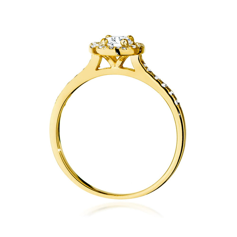 Inel Aur 14K cu Diamante Naturale 0.64 ct, imaginea 3 din 9