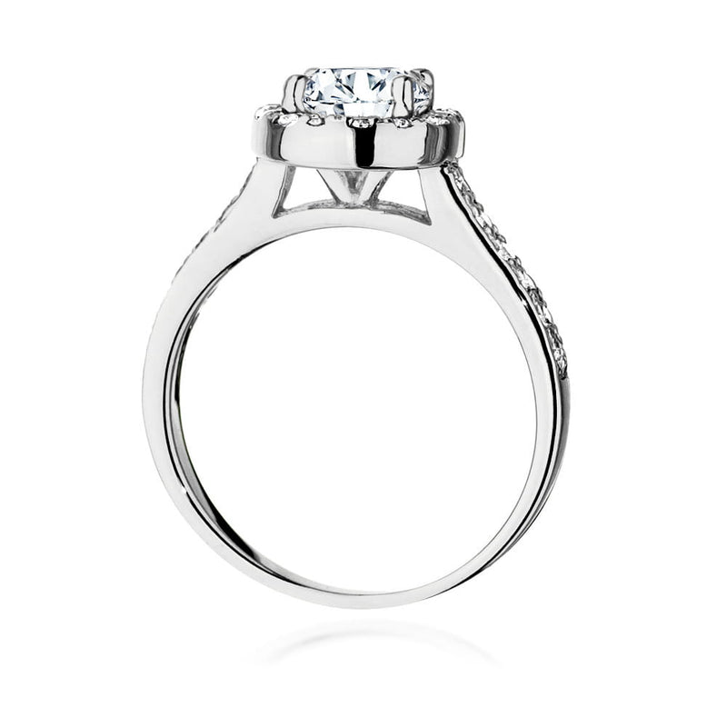 Inel Aur 14K cu Diamante Naturale 1.38 ct, imaginea 6 din 9