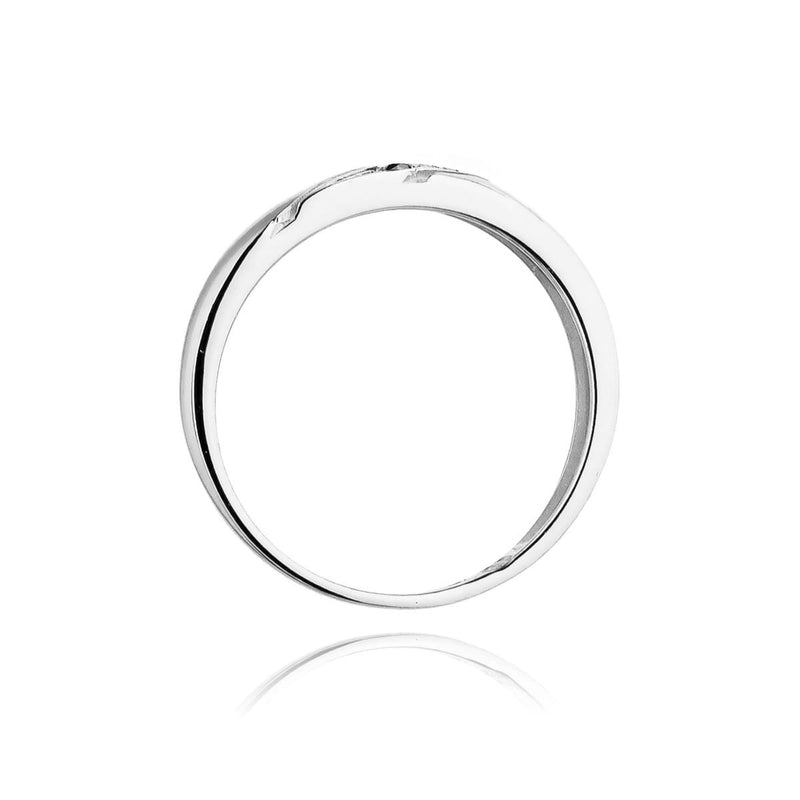 Inel Aur 14K cu Diamante Naturale Negre 0.01 ct, imaginea 7 din 12