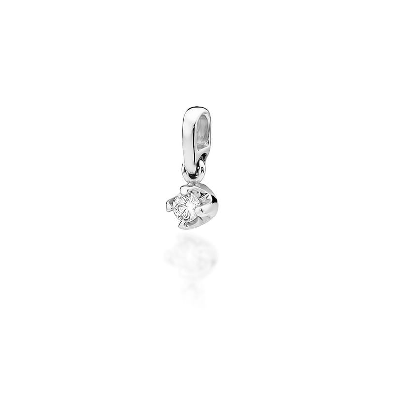 Pandantiv Aur 14K cu Diamant Natural 0.10 ct, imaginea 5 din 6