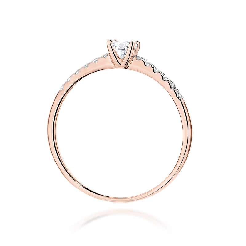 Inel Aur 14K cu Diamant Natural 0.15 ct, imaginea 9 din 9