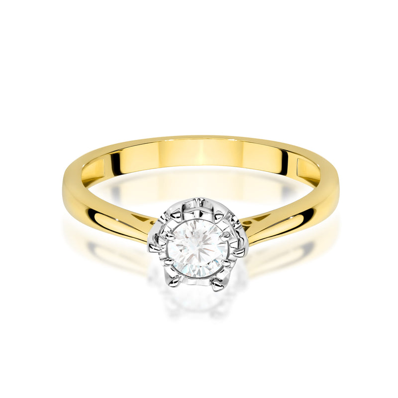 Inel Aur 14K cu Diamant Natural 0.25 ct, imaginea 2 din 12