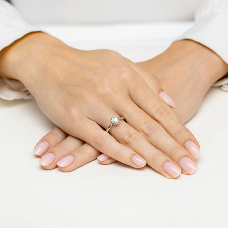 Inel Aur 14K cu Diamant Natural 0.30 ct, imaginea 4 din 12