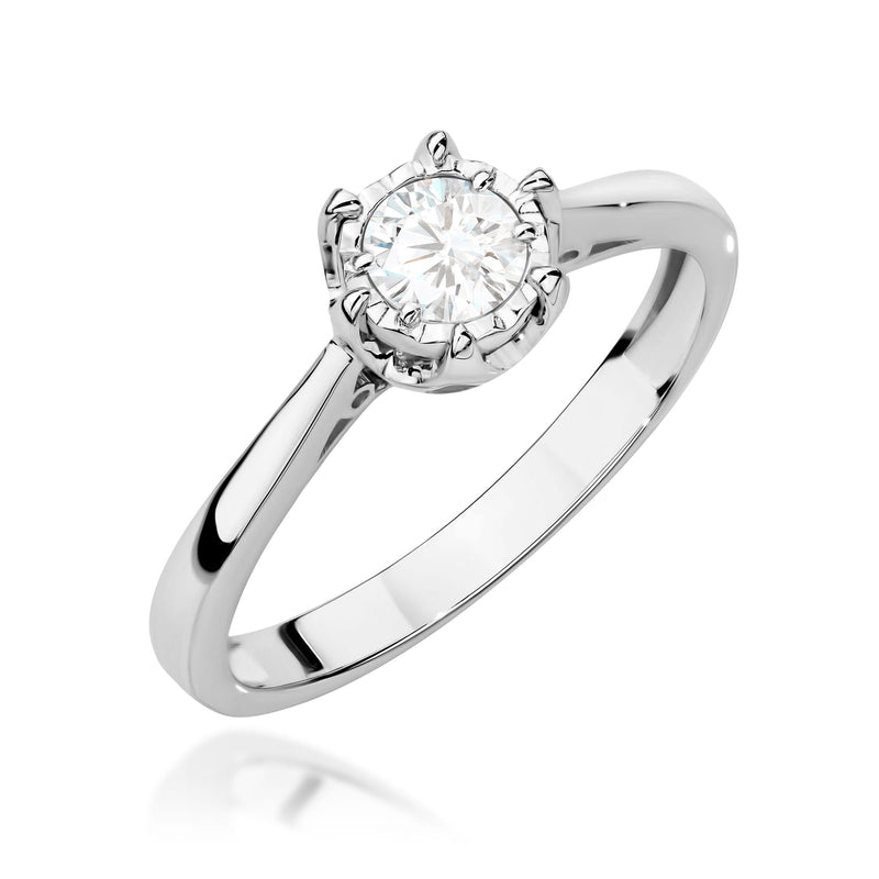 Inel Aur 14K cu Diamant Natural 0.30 ct, imaginea 5 din 12