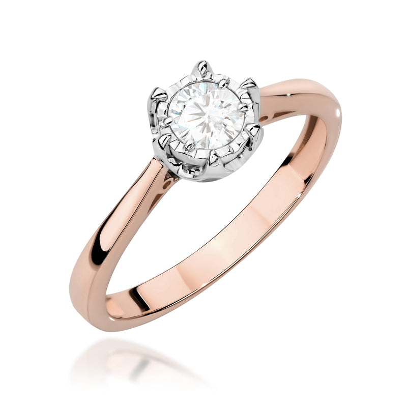 Inel Aur 14K cu Diamant Natural 0.30 ct, imaginea 9 din 12