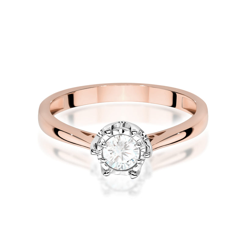 Inel Aur 14K cu Diamant Natural 0.30 ct, imaginea 10 din 12