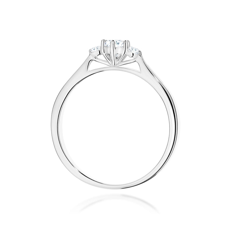 Inel Aur 14K cu Diamante Naturale 0.19 ct, imaginea 7 din 12