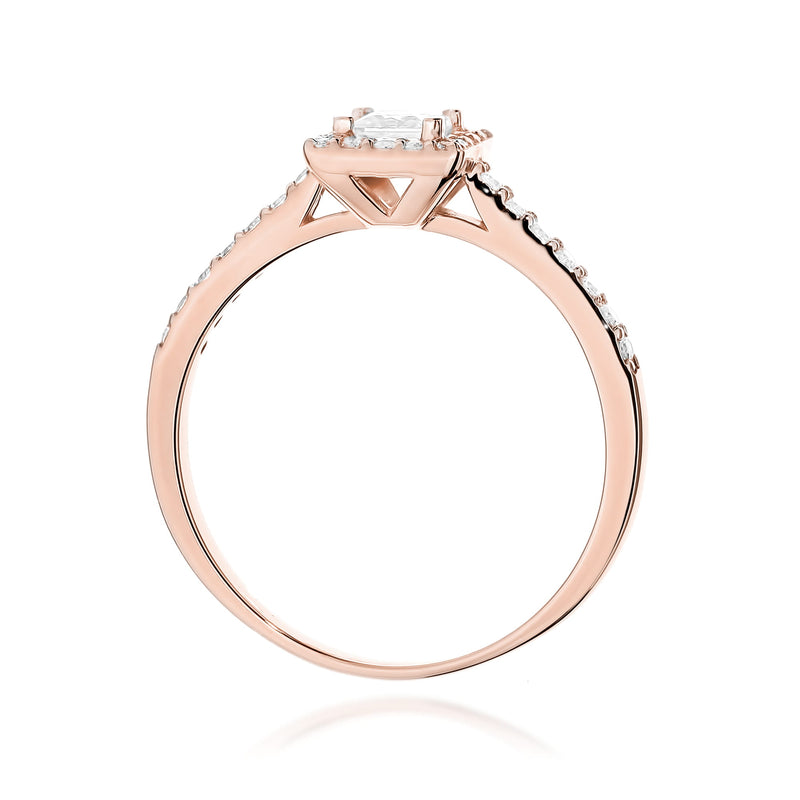 Inel Aur 14K cu Diamante Naturale 0.50 ct, imaginea 11 din 12