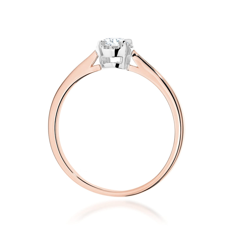 Inel Aur 14K cu Diamante Naturale 0.14 ct, imaginea 11 din 12