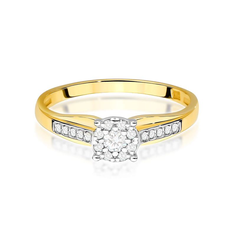 Inel Aur 14K cu Diamante Naturale 0.20 ct, imaginea 2 din 11