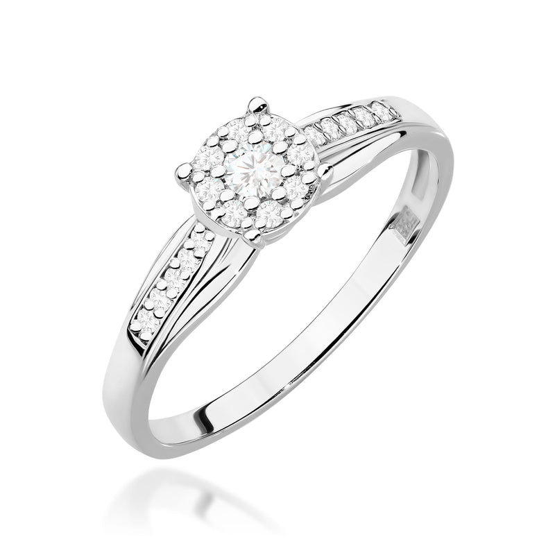 Inel Aur 14K cu Diamante Naturale 0.20 ct, imaginea 5 din 11