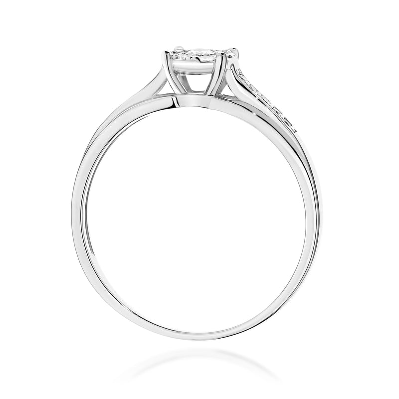 Inel Aur 14K cu Diamante Naturale 0.20 ct, imaginea 7 din 11