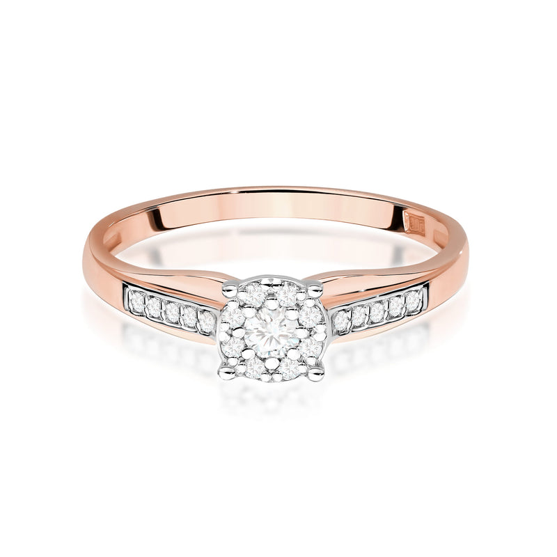 Inel Aur 14K cu Diamante Naturale 0.20 ct, imaginea 9 din 11