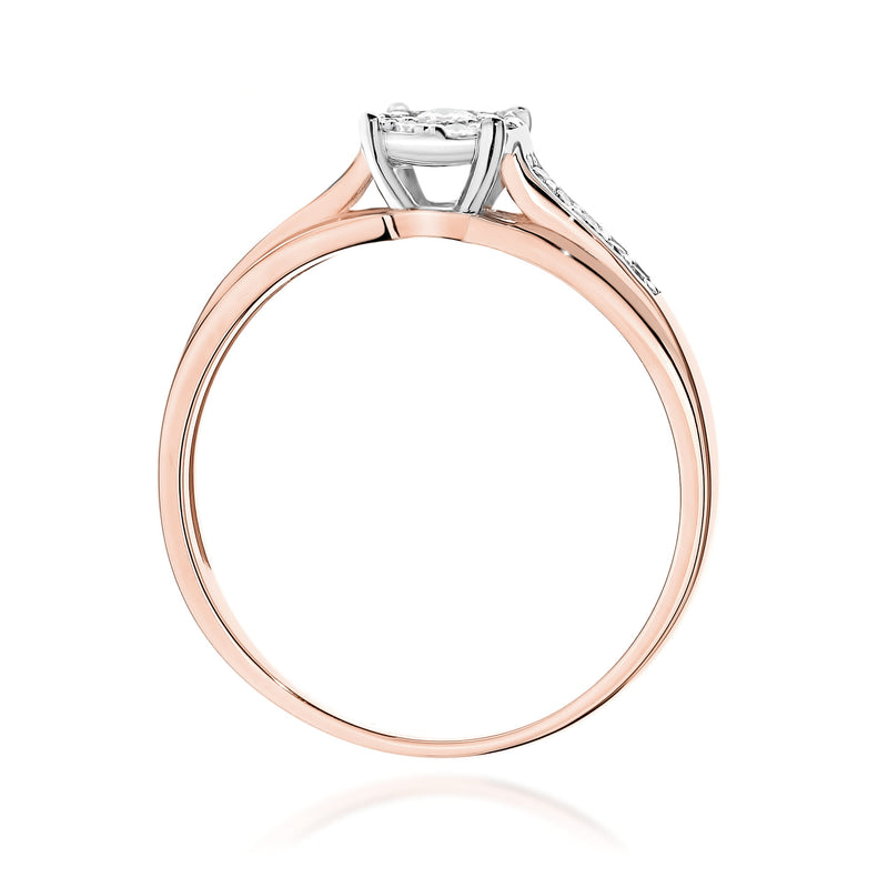 Inel Aur 14K cu Diamante Naturale 0.20 ct, imaginea 10 din 11