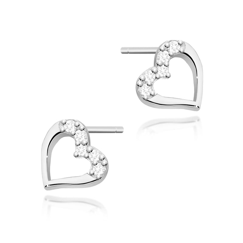 Cercei Aur 14K cu Diamante Naturale 0.09 ct, imaginea 3 din 9