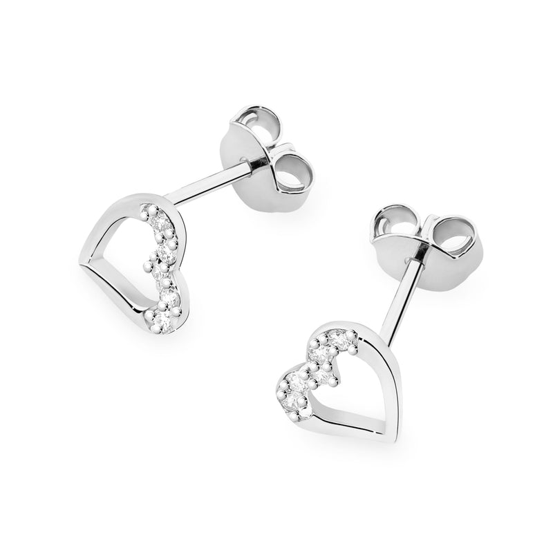 Cercei Aur 14K cu Diamante Naturale 0.09 ct, imaginea 4 din 9