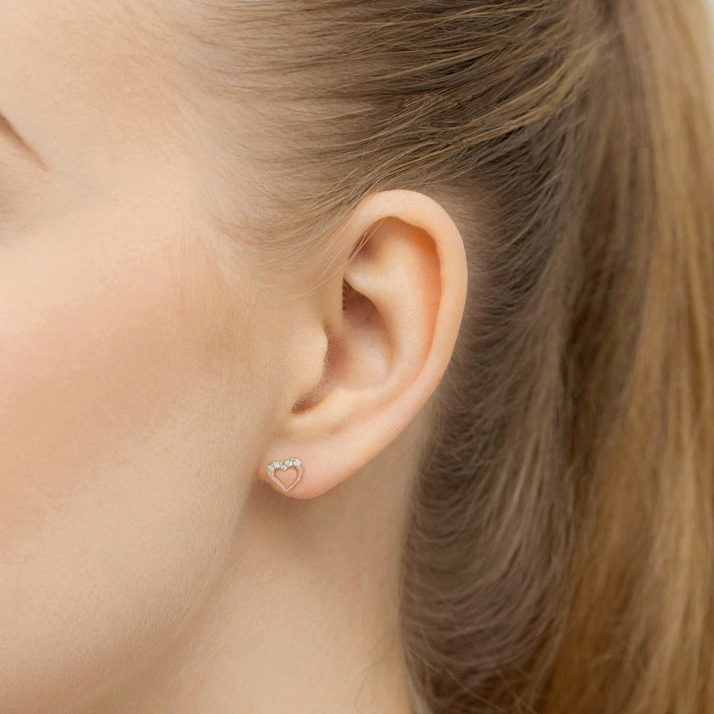Cercei Aur 14K cu Diamante Naturale 0.09 ct, imaginea 9 din 9