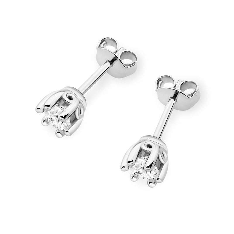 Cercei Aur 14K cu Diamant Natural 0.40 ct, imaginea 5 din 9