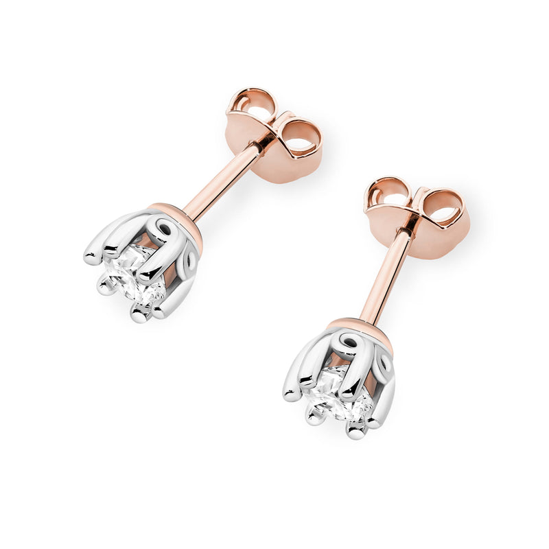 Cercei Aur 14K cu Diamant Natural 0.40 ct, imaginea 8 din 9