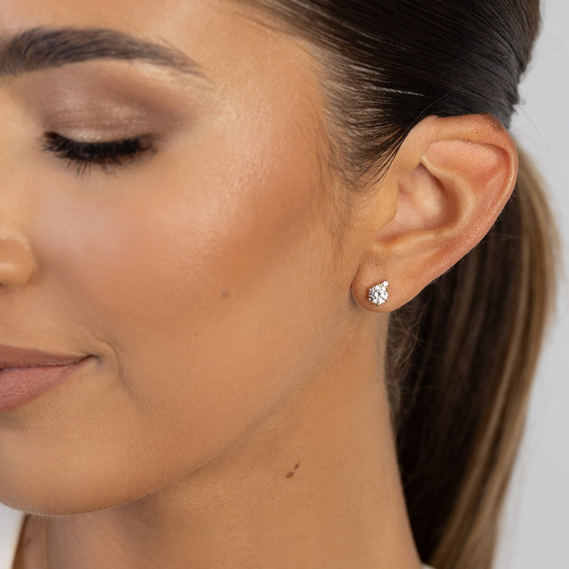 Cercei Aur 14K cu Diamante de Laborator 0.53 ct, imaginea 2 din 4