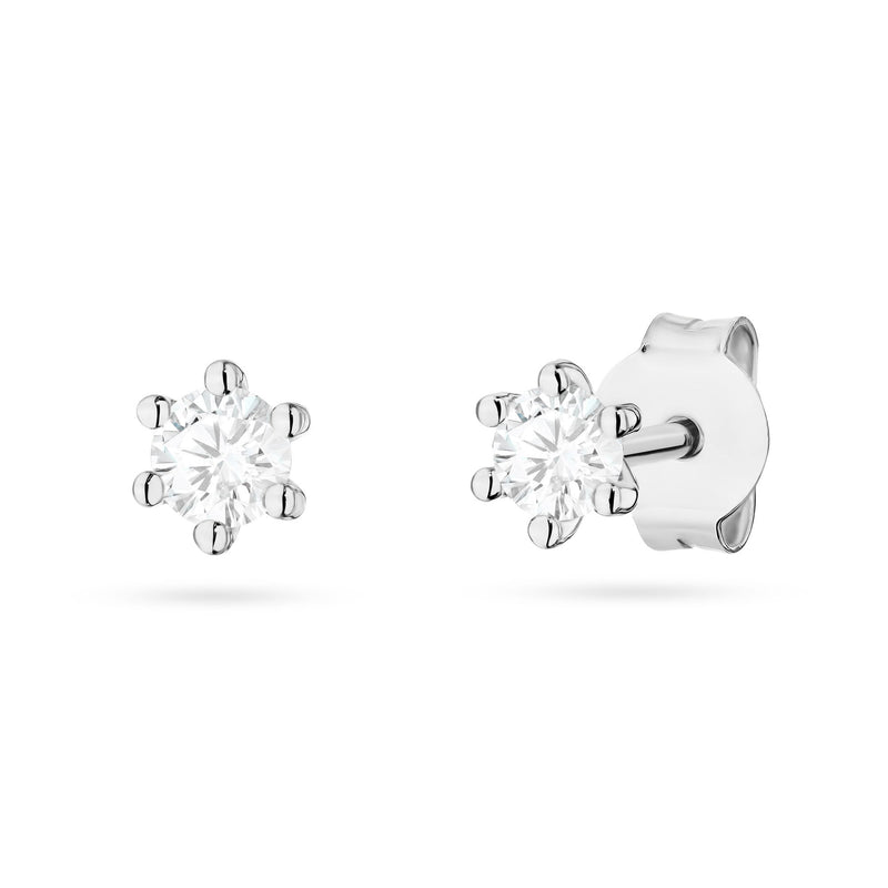 Cercei Aur 14K cu Diamant de Laborator 0.10 ct, imaginea 3 din 3