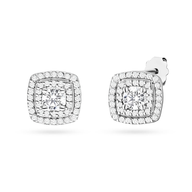 Cercei Aur 14K cu Diamante de Laborator 0.70 ct, imaginea 3 din 4