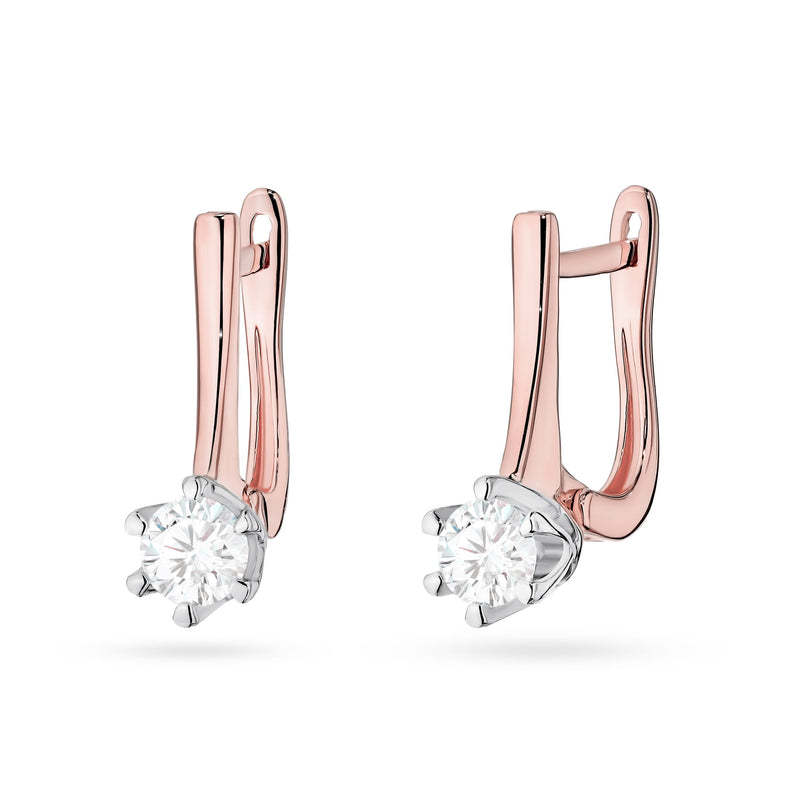 Cercei Aur 14K cu Diamante de Laborator 0.30 ct, imaginea 4 din 4