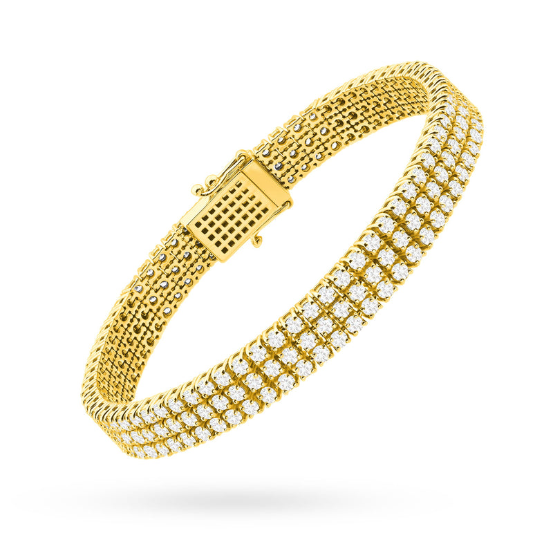 Bratara Aur 14K cu Diamante de Laborator 4.44 ct, imaginea 2 din 7